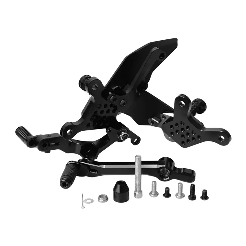 Adjustable CNC Aluminum Rearsets – Yamaha XSR900 GP 2024–2025 / MT-09 2024, Black